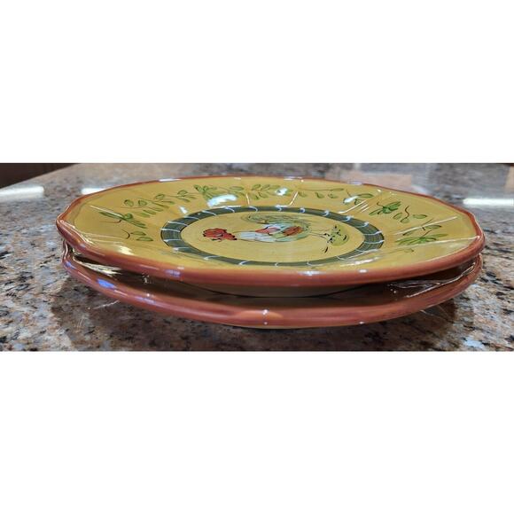 Cocorico Luncheon / Decorator Plates 8 3/4"" Rooster (Set Of 2) - Picture 9 of 16